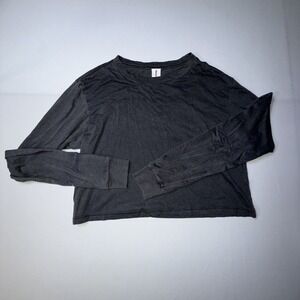 NWT Abound Women's Crop Too Long Sleeve Size‎ XS Grey